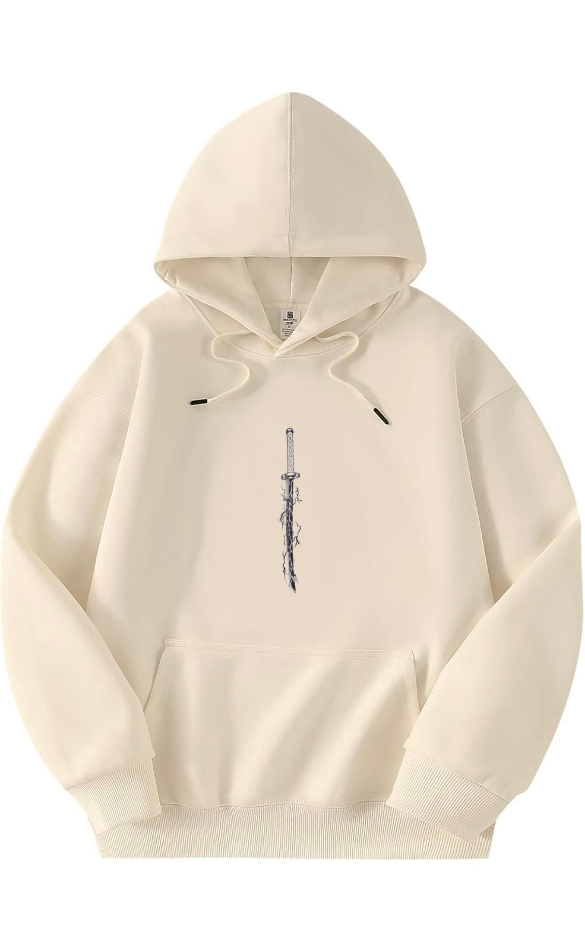 Hoodie Cotton Unisex Lightning (Yellow)