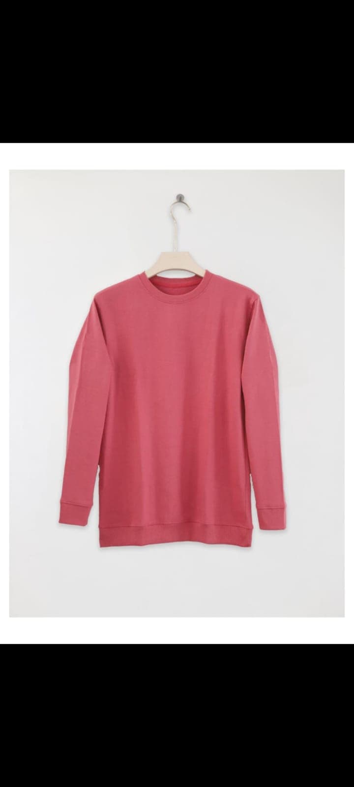 Terry Cotton Sweatshirt (Pink)